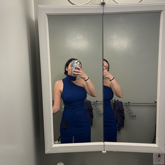 LULUS Cobalt Blue Formal Gown - Picture 4 of 5